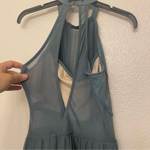 Balera Weissman Dance Costume High Neck Halter Dress
Maxi sage green D11656 SA - Picture 6 of 14